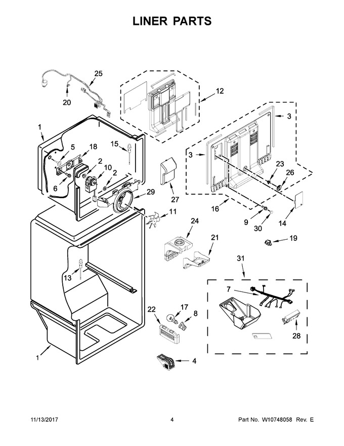 Diagram for WRT138FZDW00