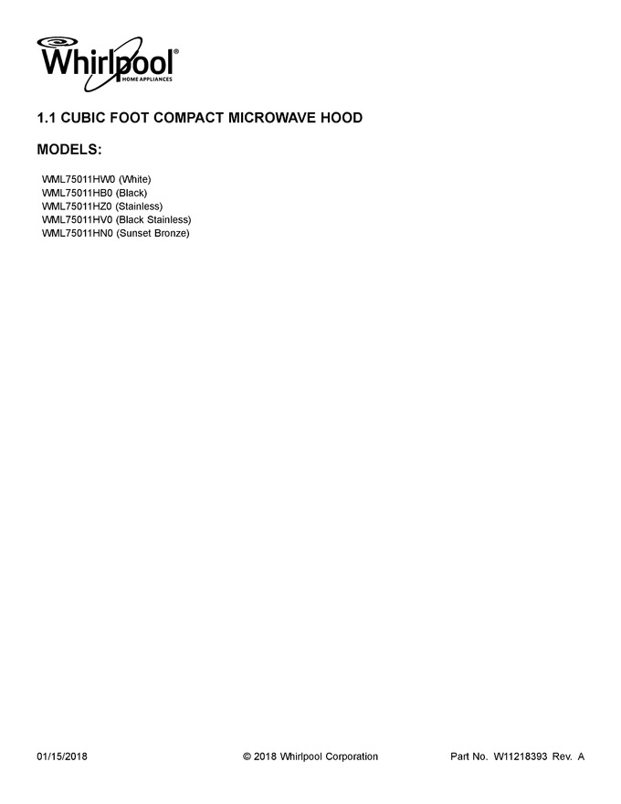 Diagram for WML75011HN0