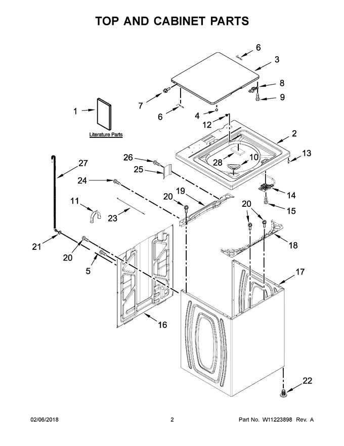 Diagram for WTW4850HW0