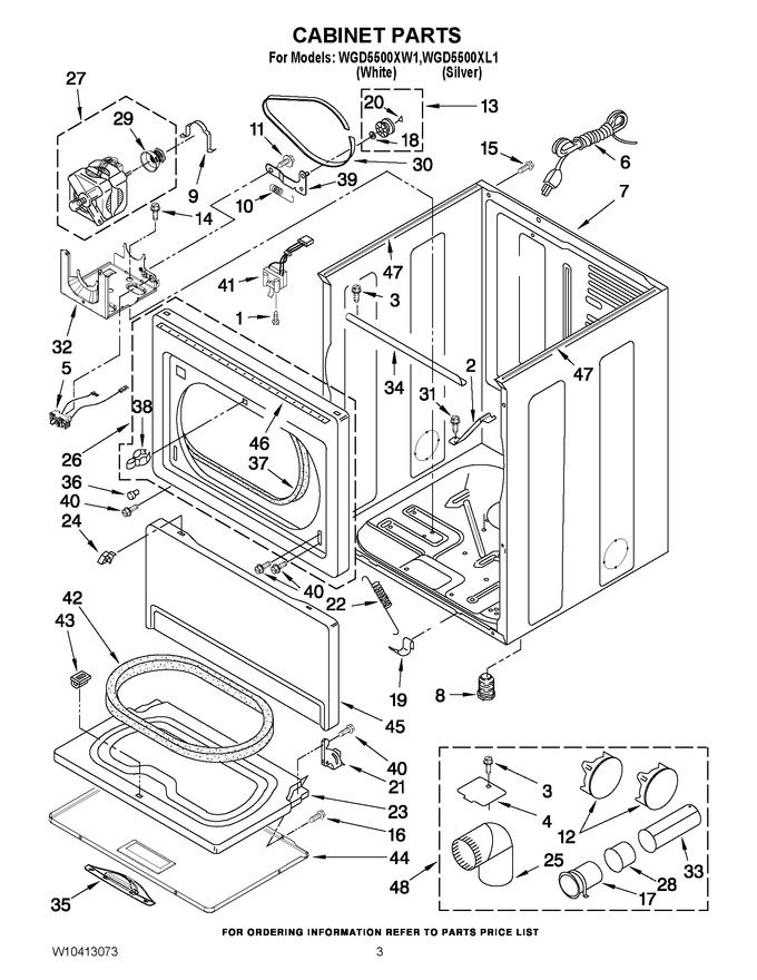 Diagram for WGD5500XW1