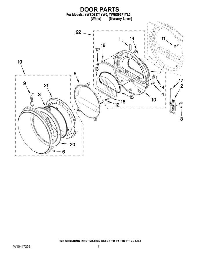 Diagram for YWED9371YW0