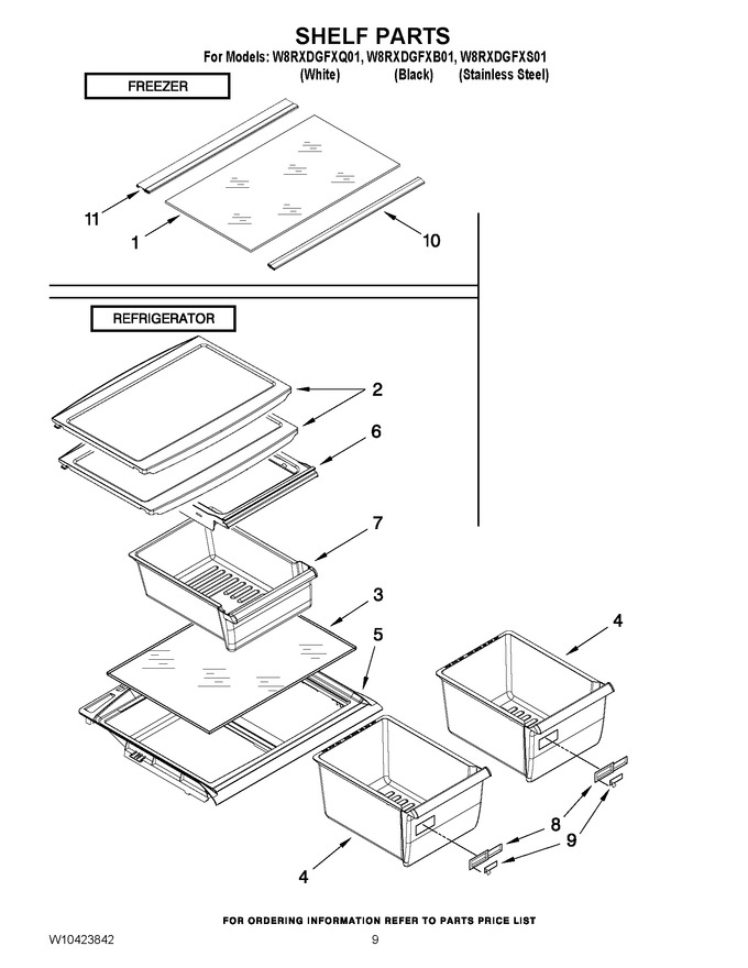 Diagram for W8RXDGFXQ01