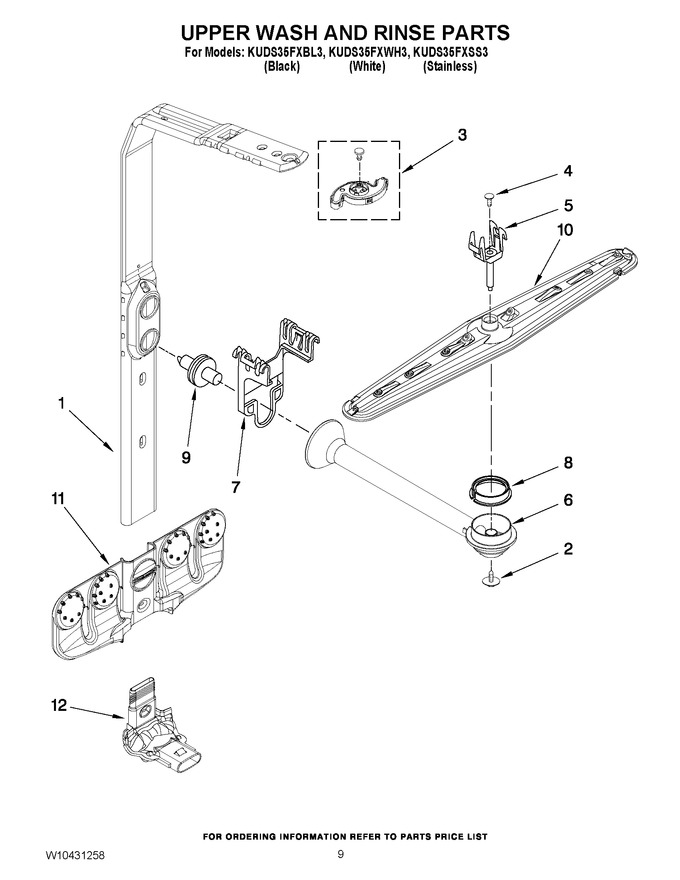 Diagram for KUDS35FXWH3