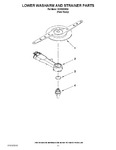 Diagram for 11 - Lower Washarm And Strainer Parts
