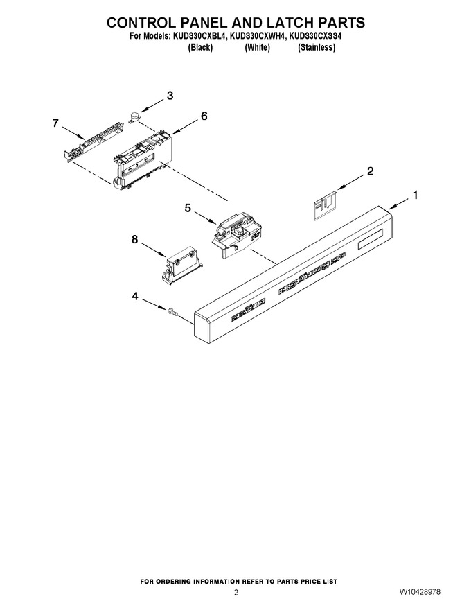 Diagram for KUDS30CXWH4