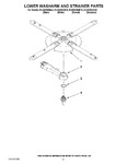 Diagram for 11 - Lower Washarm And Strainer Parts