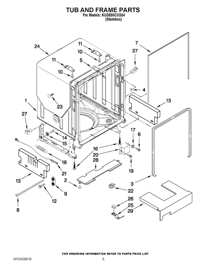 Diagram for KUDE50CXSS4