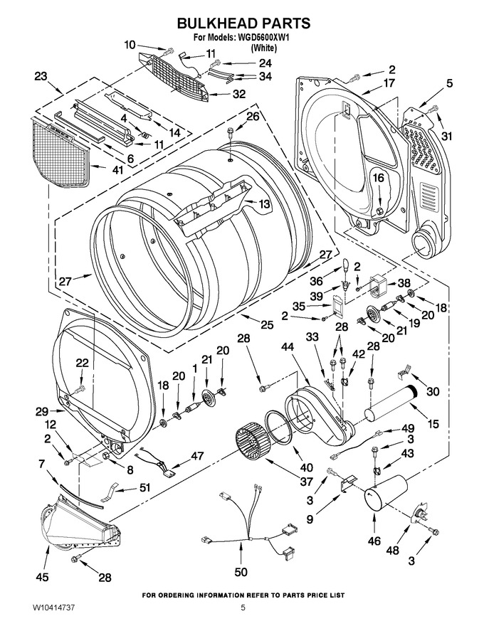 Diagram for WGD5600XW1