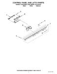 Diagram for 02 - Control Panel And Latch Parts