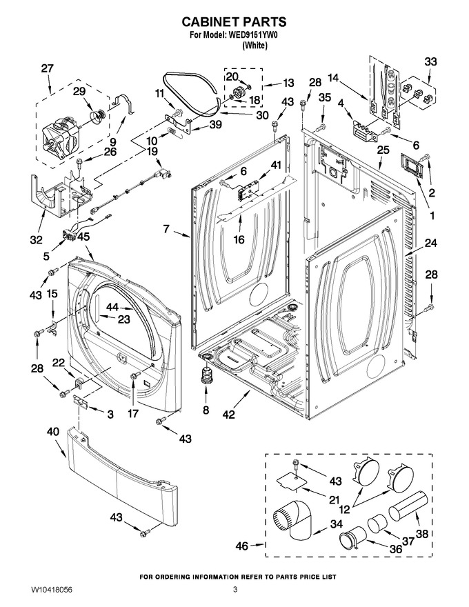 Diagram for WED9151YW0