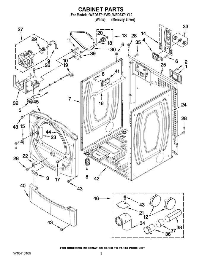 Diagram for WED9371YL0