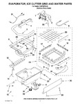 Diagram for 02 - Evaporator, Ice Cutter Grid And Water Parts