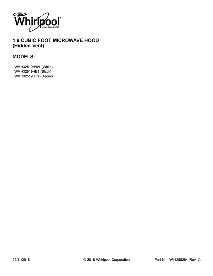 Diagram for WMH32519HW1