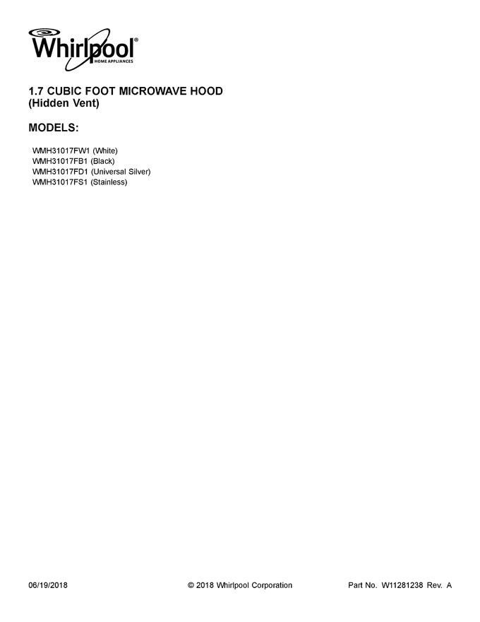 Diagram for WMH31017FW1