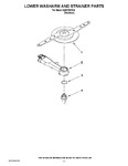 Diagram for 11 - Lower Washarm And Strainer Parts