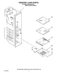 Diagram for 04 - Freezer Liner Parts