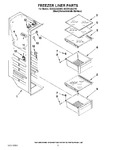 Diagram for 04 - Freezer Liner Parts