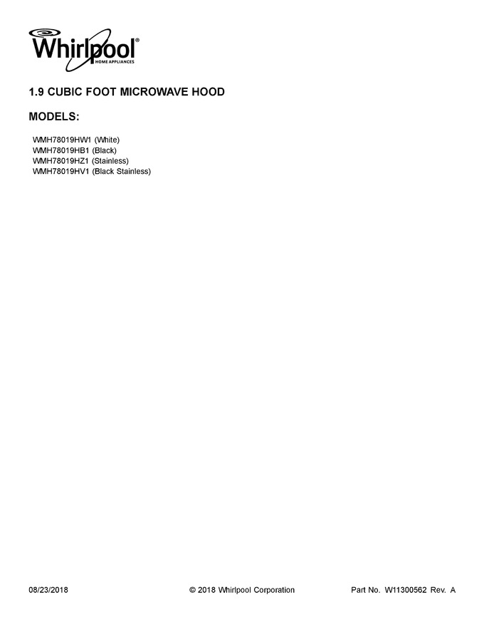 Diagram for WMH78019HW1