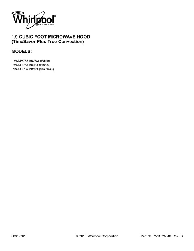 Diagram for YWMH76719CB3