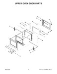 Diagram for 05 - Upper Oven Door Parts