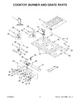Diagram for 02 - Cooktop, Burner And Grate Parts