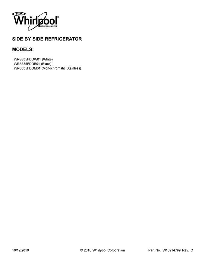 Diagram for WRS335FDDM01