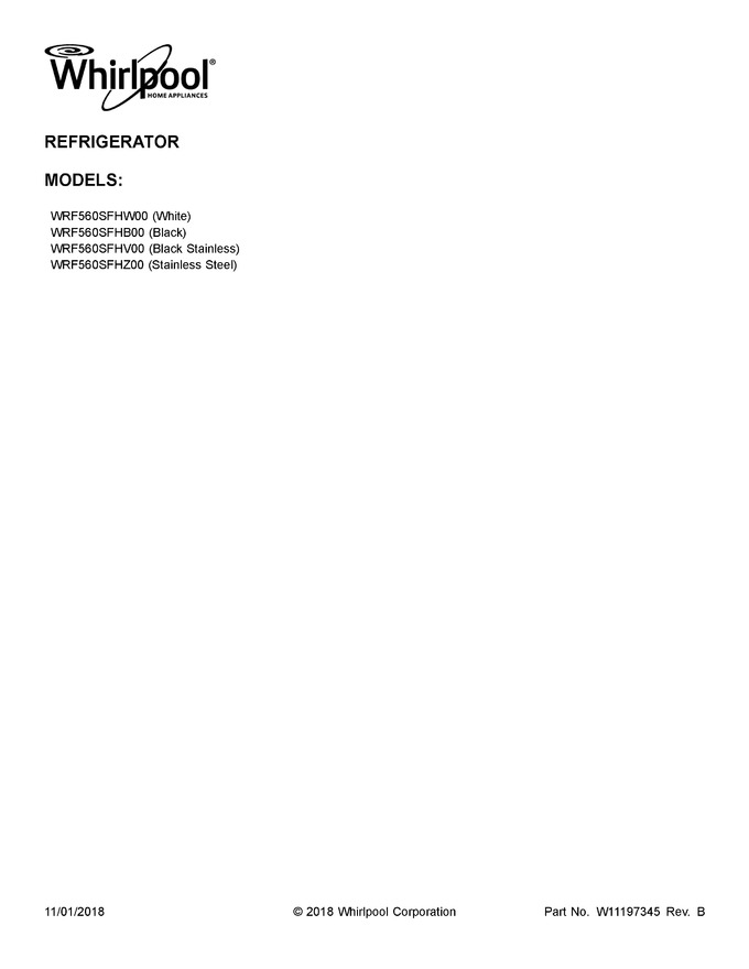 Diagram for WRF560SFHW00