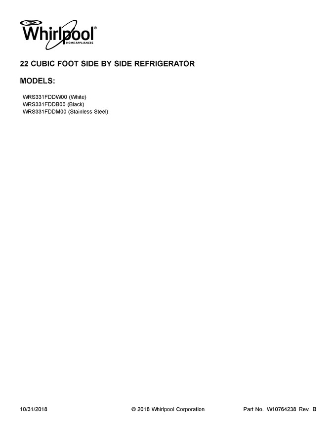 Diagram for WRS331FDDB00
