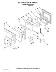 Diagram for 07 - 30`` Oven Door Parts