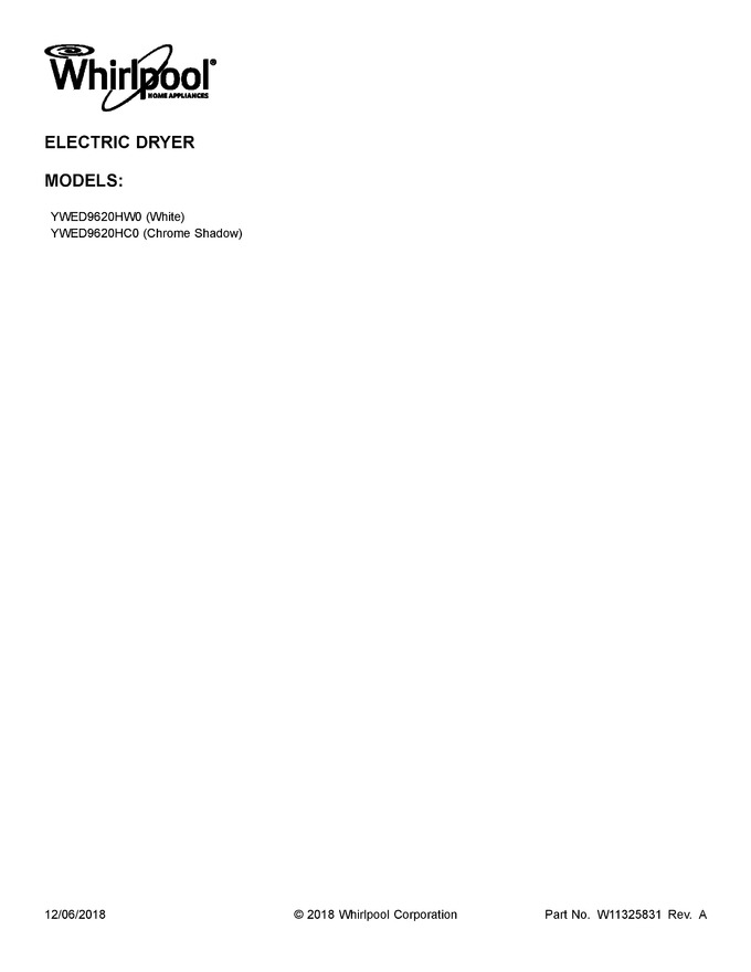 Diagram for YWED9620HW0