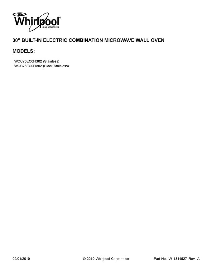 Diagram for WOC75EC0HS02