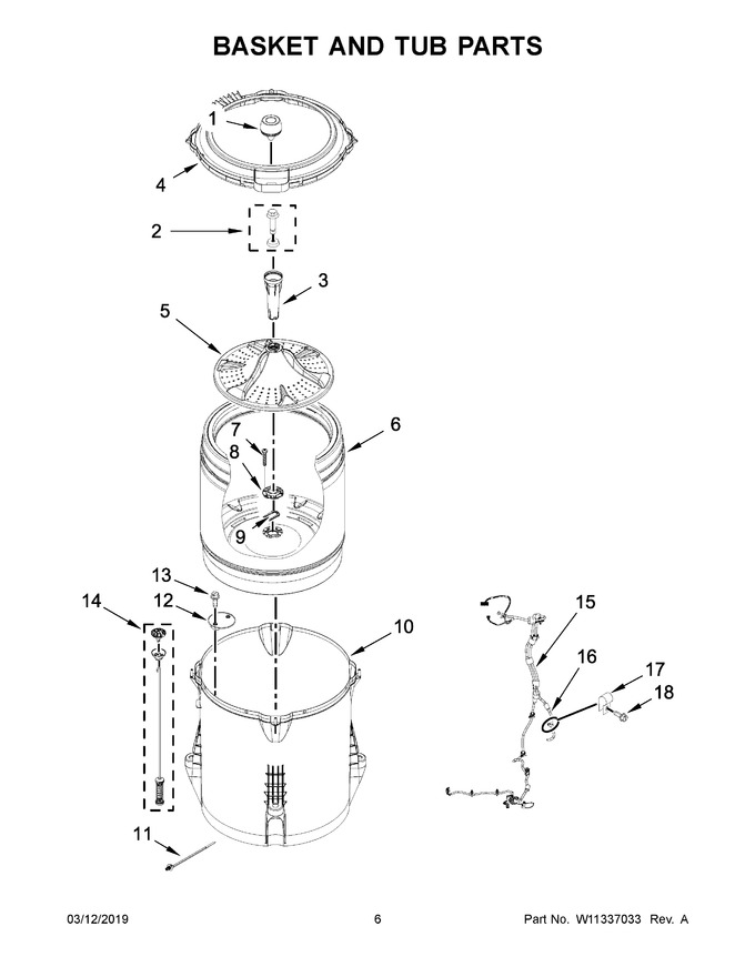 Diagram for WTW4655JW0