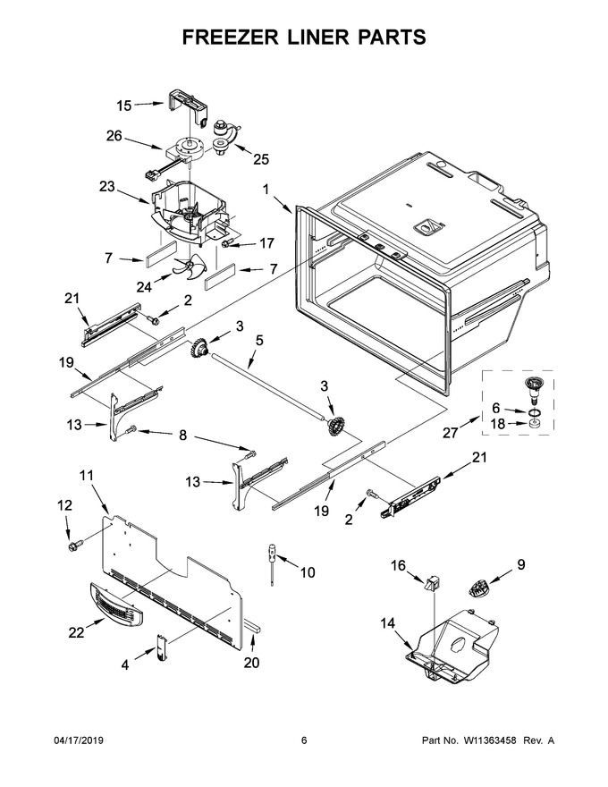 Diagram for WRF555SDHW01