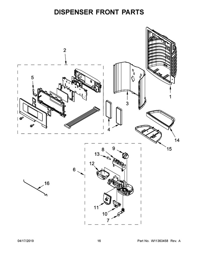Diagram for WRF555SDHB01