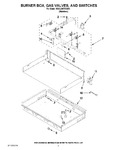 Diagram for 02 - Burner Box, Gas Valves, And Switches