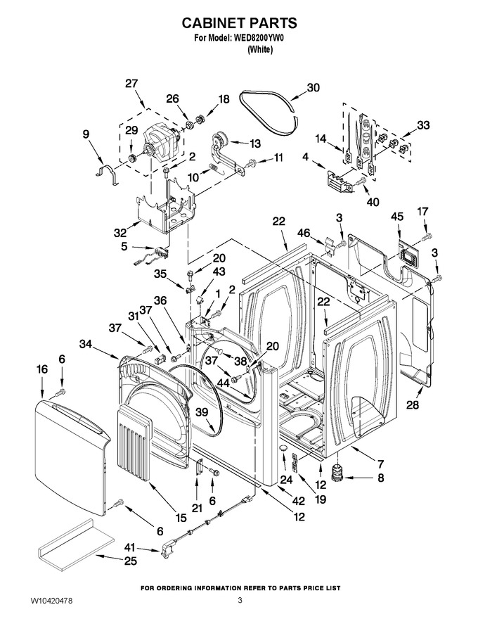 Diagram for WED8200YW0