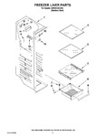 Diagram for 04 - Freezer Liner Parts