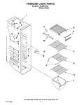 Diagram for 04 - Freezer Liner Parts