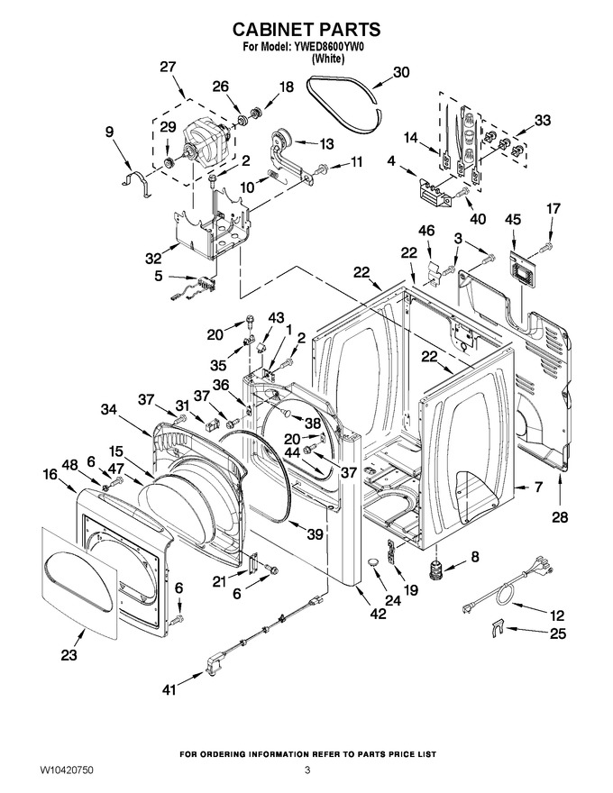 Diagram for YWED8600YW0