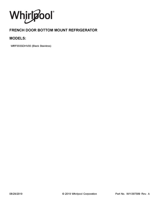 Diagram for WRF555SDHV00