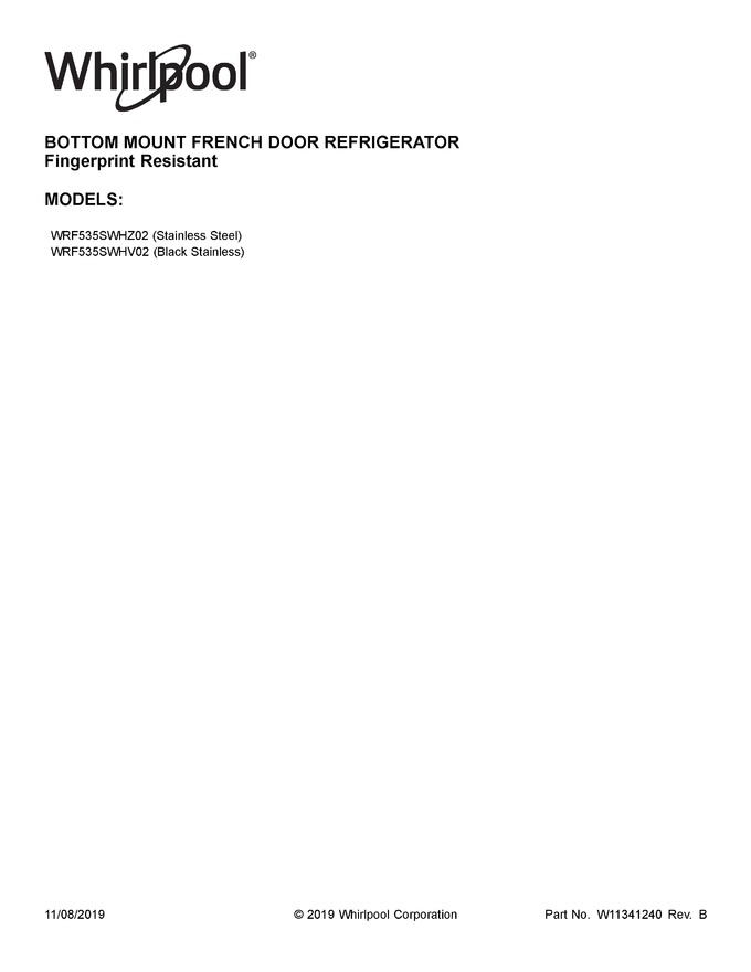 Diagram for WRF535SWHV02