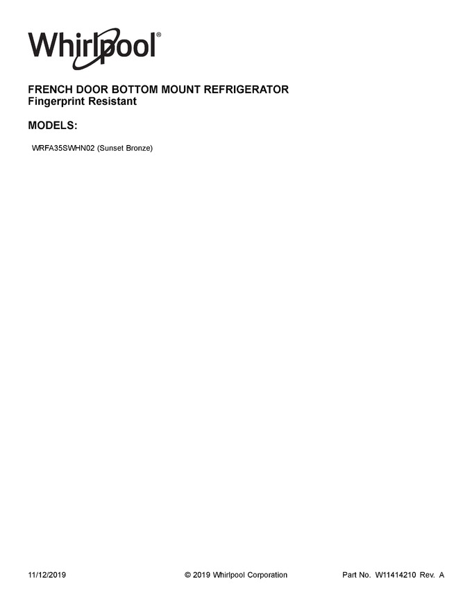 Diagram for WRFA35SWHN02
