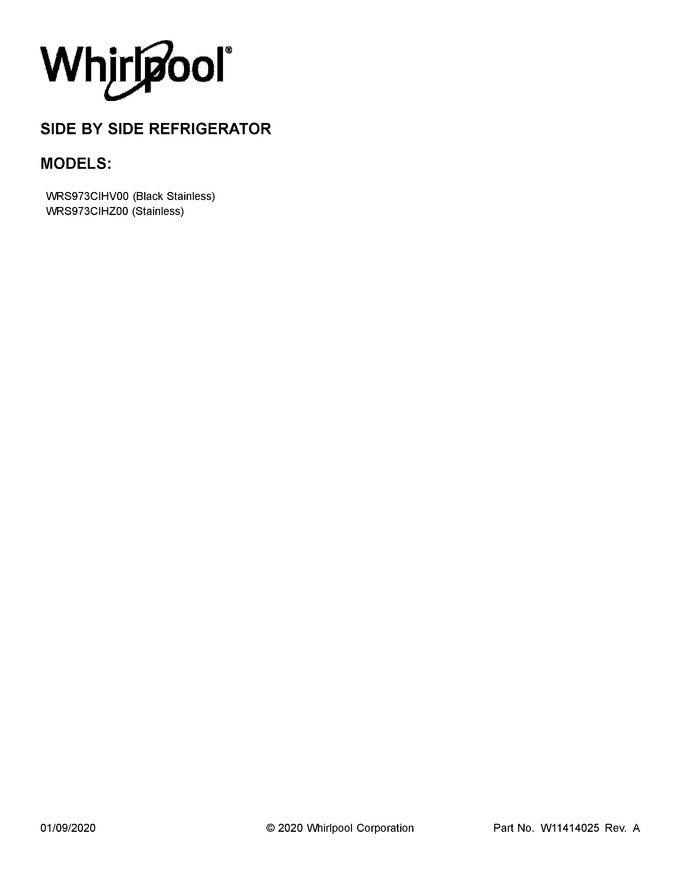 Diagram for WRS973CIHZ00