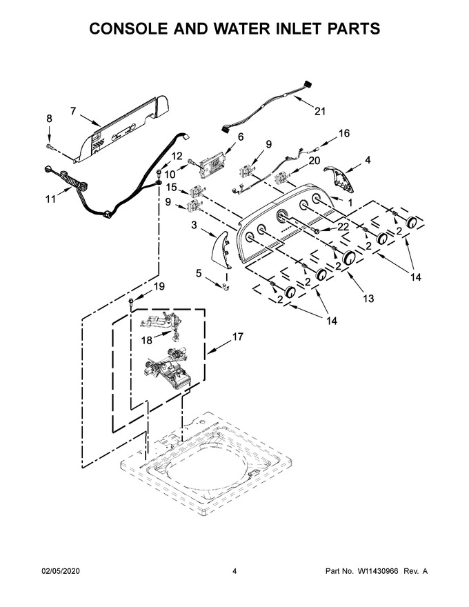 Diagram for WTW5005KW0