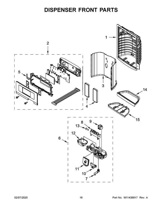 Diagram for WRF555SDHW02