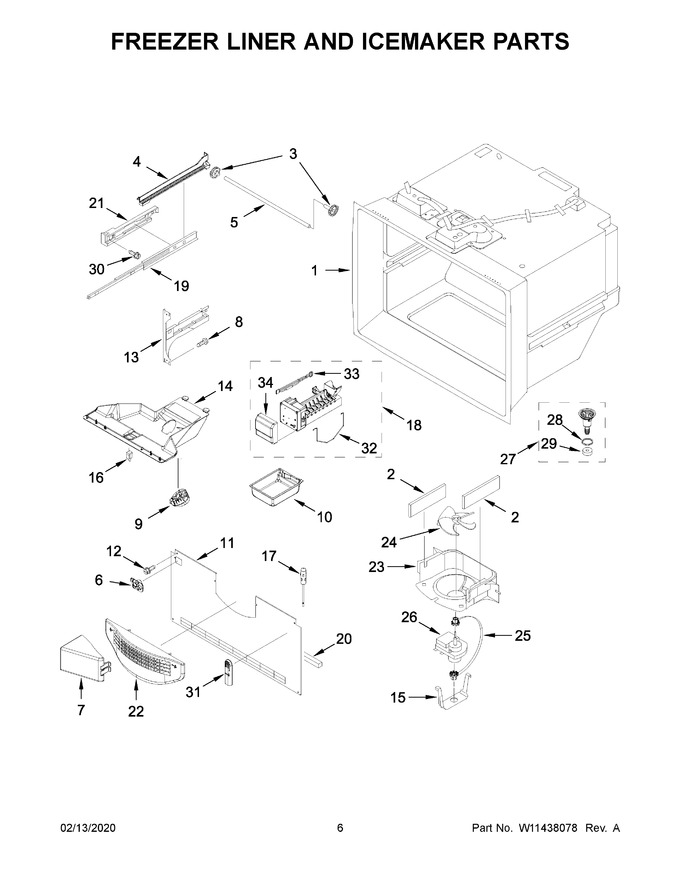 Diagram for WRFA35SWHZ04