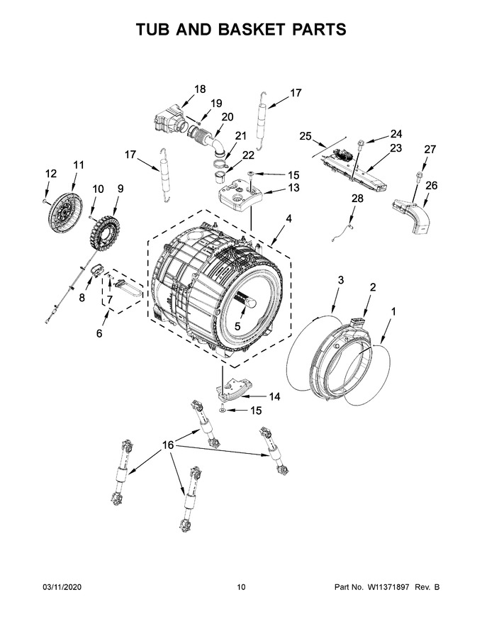 Diagram for WFW8620HW2