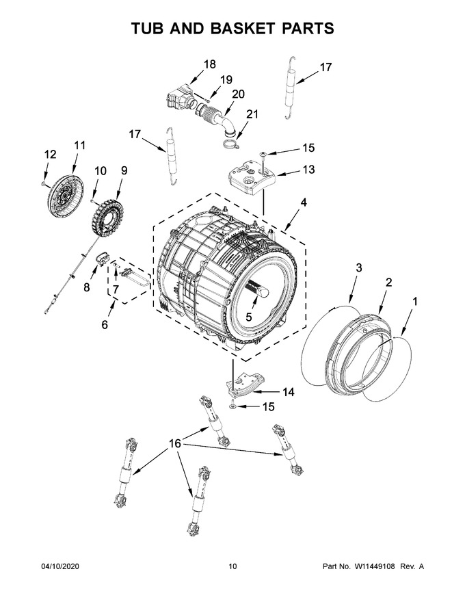 Diagram for WFW5620HW1
