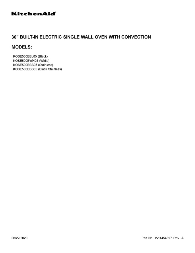 Diagram for KOSE500EWH05