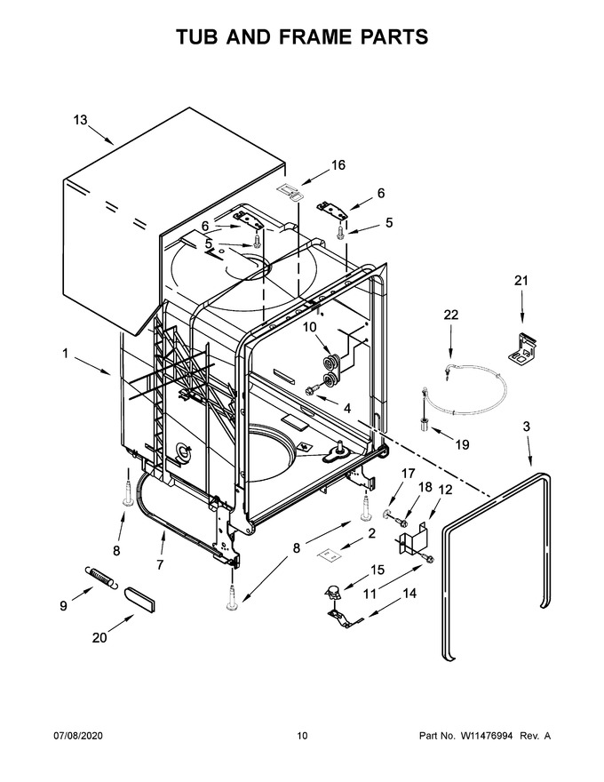Diagram for WDT705PAKW0